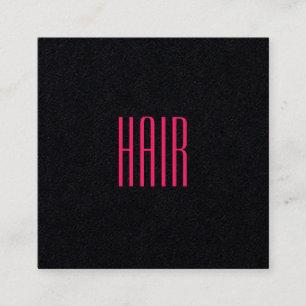 Elegant minimalisme zwarte roze duo toon vierkante visitekaartje