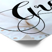 Elegant Minimalist 2023 Afstuderen Foto-Afstuderen Poster (Hoek)