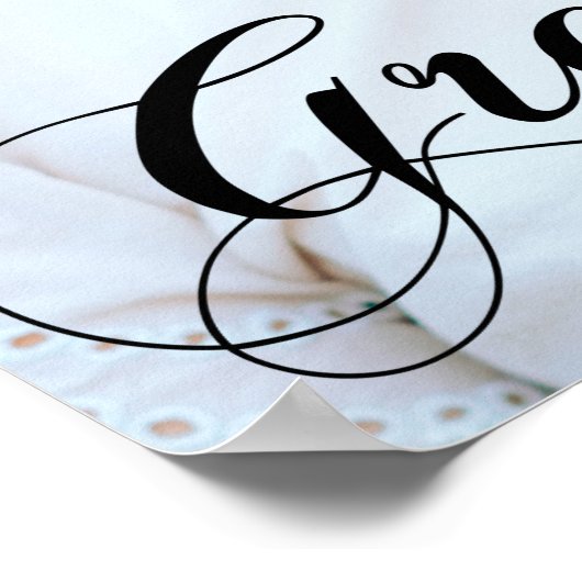 Elegant Minimalist 2023 Afstuderen Foto-Afstuderen Poster (Hoek)