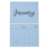 Elegant Minimalist 2026 Calendar – Dusty Blue Kalender (Jan 2026)