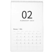 Elegant Minimalist 2026 Calendar Kalender (Feb 2026)