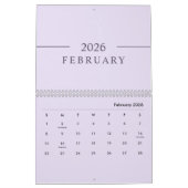 Elegant Minimalist 2026 Calendar Kalender (Feb 2026)