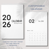 Elegant Minimalist 2026 Calendar Kalender