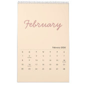 Elegant Minimalist 2026 Calendar Kalender (Feb 2026)
