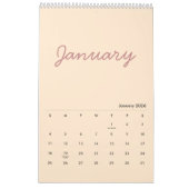 Elegant Minimalist 2026 Calendar Kalender (Jan 2026)