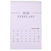 Elegant Minimalist 2026 Calendar Kalender (Feb 2026)