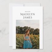 Elegant minimalist 2 foto aankondiging (Voorkant)