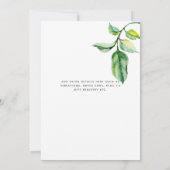 Elegant minimalist 80th Birthday Party Handgeschre Kaart (Achterkant)