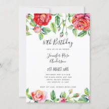 Elegant minimalist 80th Birthday Party Handgeschre