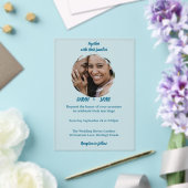 Elegant Minimalist Acrylic Wedding Invitations Acryl Uitnodigingen (Insitu (Huwelijk))