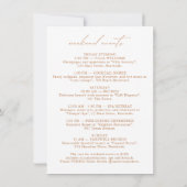 Elegant minimalist Bachelorette Weekend Uitnodigin Kaart (Achterkant)