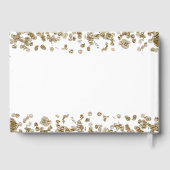 Elegant Minimalist Black and Gold 75th Birthday Gastenboek (Achterkant)