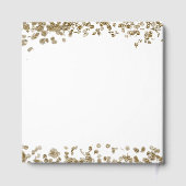 Elegant Minimalist Black and Gold 90th Birthday Gastenboek (Achterkant)