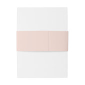 Elegant minimalist Blush Pink Wedding Uitnodiging Uitnodigingen Wikkel (Achterkant Voorbeeld)