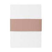 Elegant minimalist Blush Pink Wedding Uitnodiging Uitnodigingen Wikkel (Achterkant Voorbeeld)