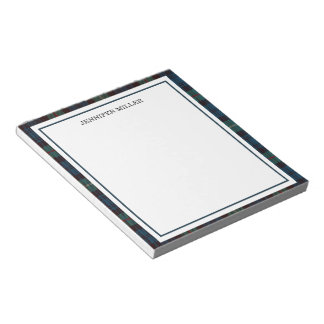 Elegant Minimalist Border Custom Notepad, Professi Notitieblok