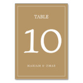 Elegant Minimalist Border Gold Wedding Kaart (Achterkant)