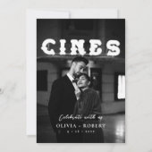 Elegant Minimalist Botanical Photo Wedding Kaart (Achterkant)