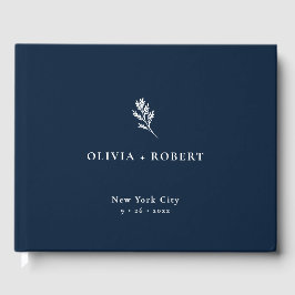 Elegant Minimalist Botanical Wedding Gastenboek