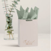 Elegant minimalist Bridesmaid Favors Medium Cadeauzakje