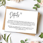 Elegant minimalist bruiloft - Versluitingskaart Kaart