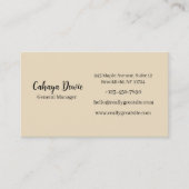 Elegant Minimalist Business Card Visitekaartje (Voorkant)