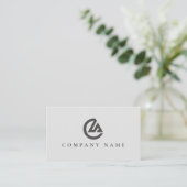 Elegant Minimalist Business Card with QR Code Visitekaartje (Staand voorkant)