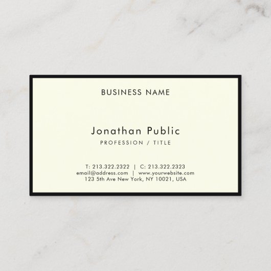 Elegant Minimalist Calligraphy Script Luxury Visitekaartje (Achterkant)