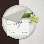 Elegant minimalist calligraphy Wedding RSVP