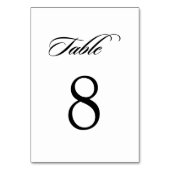 Elegant minimalist Calligraphy White Wedding Kaart (Voorkant)