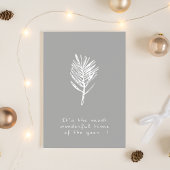 Elegant Minimalist Christmas Greeting Card Kaart
