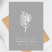 Elegant Minimalist Christmas Greeting Card Kaart