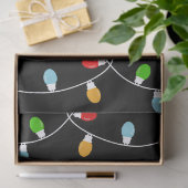 Elegant Minimalist Christmas Lights Tissuepapier (Geschenk)