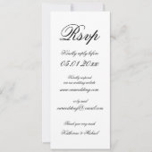 Elegant Minimalist Digital Wedding RSVP Kaart (Voorkant)