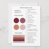 Elegant Minimalist Dusty Roos Bridesmaid Invitatio Kaart (Voorkant)