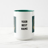 Elegant Minimalist Eid Mubarak Mug – Emerald Green Mok (Midden)