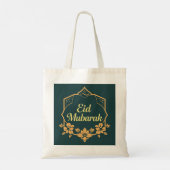 Elegant Minimalist Eid Mubarak Tote  Bag (Achterkant)