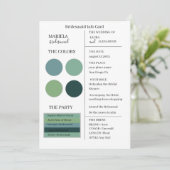 Elegant minimalist Emerald Bridesmaid Kaart (Staand voorkant)