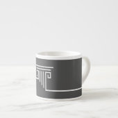 Elegant minimalist espresso kop (Voorkant rechts)