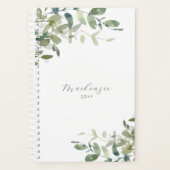 Elegant minimalist Eucalyptus Ivy Greenery Planner (Voorkant)