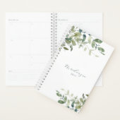 Elegant minimalist Eucalyptus Ivy Greenery Planner (Display)
