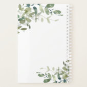 Elegant minimalist Eucalyptus Ivy Greenery Planner (Achterkant)