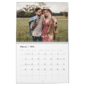 Elegant Minimalist Family 2023 Photo Calendar Kalender (Feb 2026)