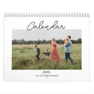 Elegant Minimalist Family 2023 Photo Calendar Kalender