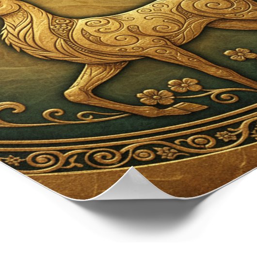 Elegant Minimalist Forest Deer Fine Art  Poster (Hoek)