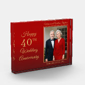 Elegant Minimalist Foto 40th Wedding Jubileum (Links)