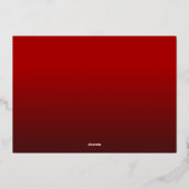 Elegant Minimalist Foto 40th Wedding Jubileum Folie Uitnodiging (Achterkant)