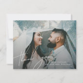 Elegant minimalist - Foto Bedankkaart (Voorkant)