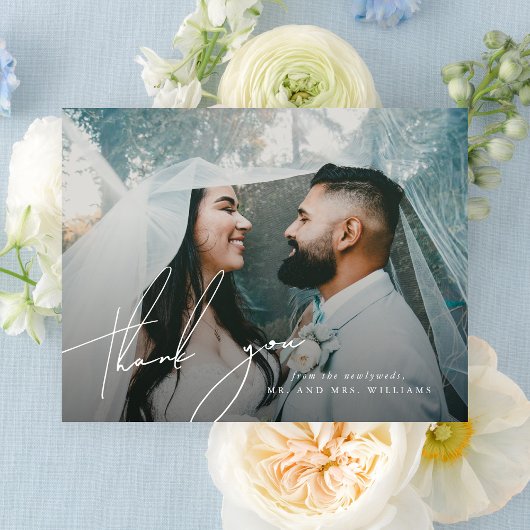 Elegant minimalist - Foto Bedankkaart