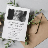 Elegant minimalist - Foto - Viering van het leven Kaart